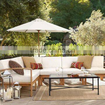 2016 Outdoor furniture pictures teak wood sofa set furniture in China