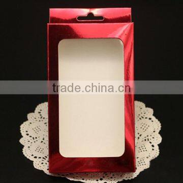 Aluminum paper retail cell phone case packaging,custom box packaging,cell phone packaging paper box