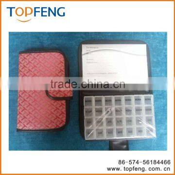 7 Days Wallet Pill Box/colorful Notebook Pill Box