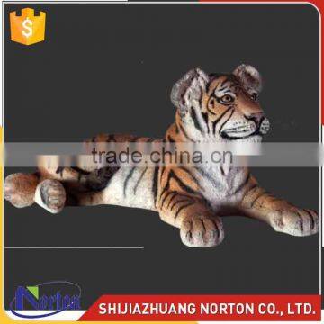 Customize resin tiger cub-lying down sculpture for sale NTRS-105LI