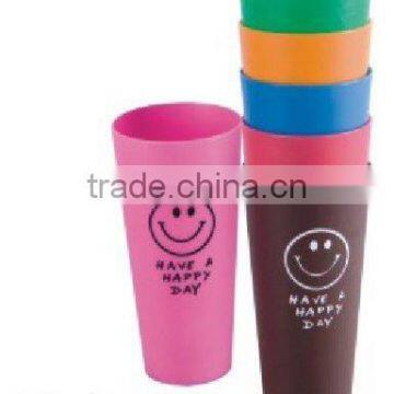 6pcs smile plastic cups