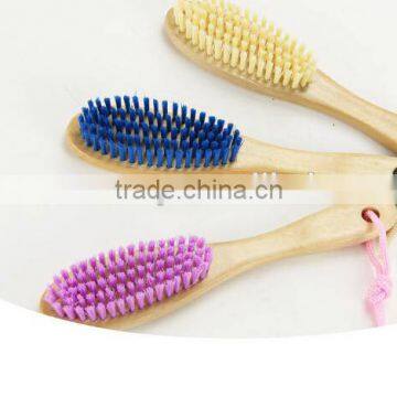 High Quality Solid Wood Brush Soft Wool Washing Brush/multi-purpose Cleaning Shoes Brush With Long Handle photo-3