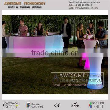 Most Popular Glowing Circle Bar Counter / Led Semi-circle Bar Lighting photo-2