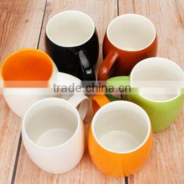 14oz Pottery Novelty Barrel Shaped Coffee Mug Cup (Barrel Shaped Mug )