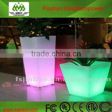 decorative illuminated color changing LED magic flower pot
