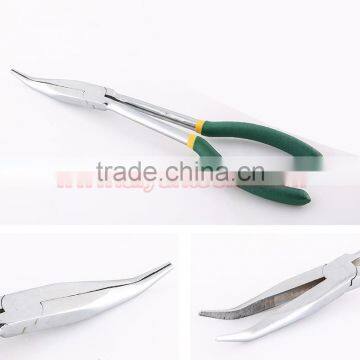 11" 280mm Auto Pliers Carry Pouch Auto Pliers Long Reach 45-Degree Bent Long Nose Pliers photo-3
