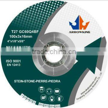 Grinding wheel for stone