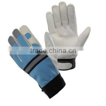 Pig/Goatskin Leather Mechanic Gloves ZM325-L