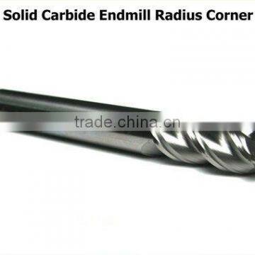 12mm carbide end mill 3 flutes corner radius profile cutter/cutting tool R2.5