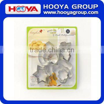 12 Pcs Stainless Steel Cookie Fruit Cutter Star Flower Heart and Round Shape Biscuit Baking Mould photo-6