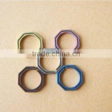 TK-2308 20MM TC4 Octagonal Titanium Keychain photo-2