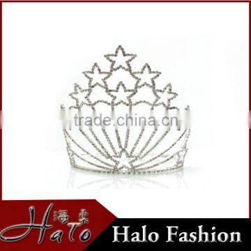 Full Round Princess Rhinestone Pageant Crowns Halo H172-126
