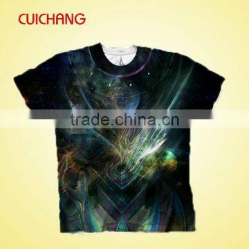 Glow in the dark t-shirt&wholesale custom all over print t-shirt&wholesale t-shirt 3d