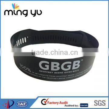 Black Shirt Plastic Collar Band Support with White Logo for Garment Accessories