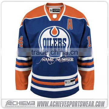 Super quality custom hockey jersey Designer with constrast V neck