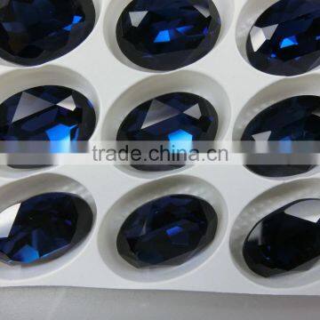 18*25 Oval Rhinestone Charming Crystal Fancy Bead Montana photo-4