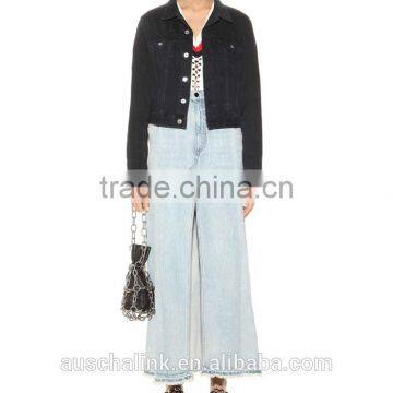 best selling autumn ladies long denim skirts pattern customized