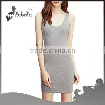 2015 hot selling fitness &yoga wear tank dress of Stretch-Knit Bodycon