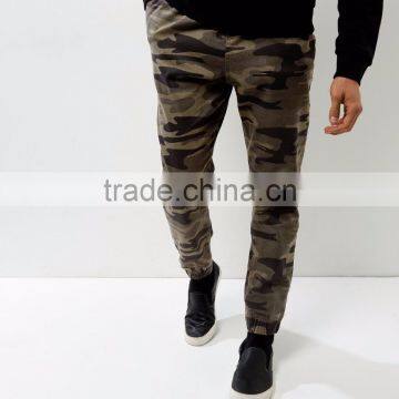 2017 Custom OEM Men Green Camo Print Joggers With Pockets Fitness Gym Khaki Breath Jogger Pants photo-2