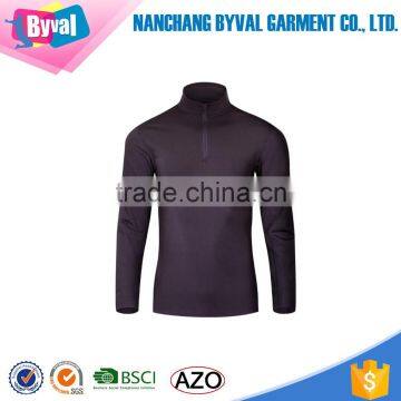 Latest Design Men Sports Jersey Bodybuilding Half Zip Shirt photo-3