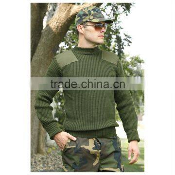 Wholesale Top Quality Mens Pullover Sweater Custom Military Uniform photo-2