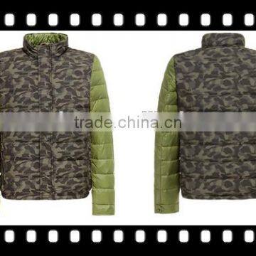 Design Your Own logo Army Goose Down Jacket Custom