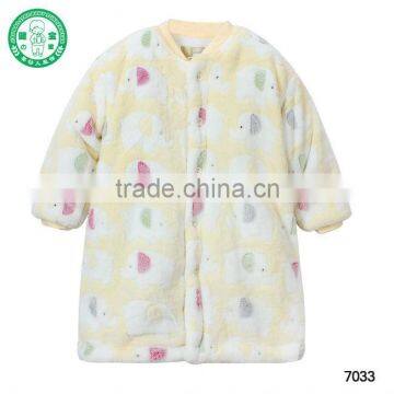 wholesale Winter warm 100%polyester thick baby bath robe