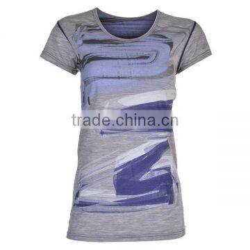 High Quality Customized 100% Merino Wool Woman Shirt 2016 T-shirt Wholesale photo-3