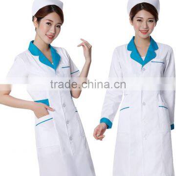 Custom Cheap Short Sleeve Wholesale White Colour Slim-fitting Medical Uniforms/nurse Uniforms photo-3