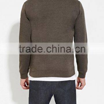 Wholesale Blank Bodybuilding Long Sleeve No Hooded Round Neck Sweatshirt photo-4
