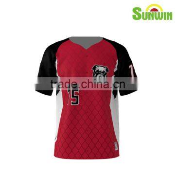 Sunwin wear custom breathable baseball jersey, sublimated baseball shirts Manufacture