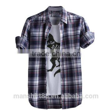 New Fashion Causal Shirt for Men 100% Cotton Boys Fancy Shirts photo-2