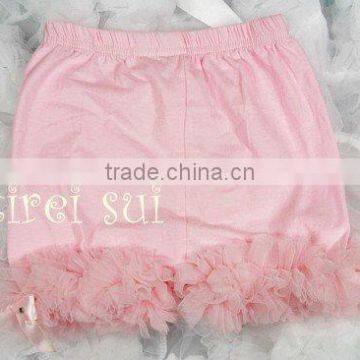 Kids Light Pink Ruffles Bottom Pettishorts TS6