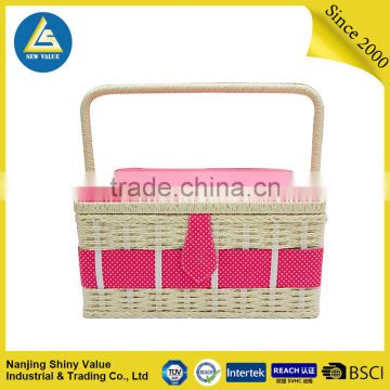 woven storage basket large size with old-fashioned feel