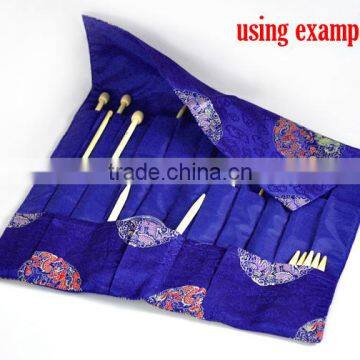 High Quality Dark Blue Knitting Needle Case (DP & Hooks) photo-3