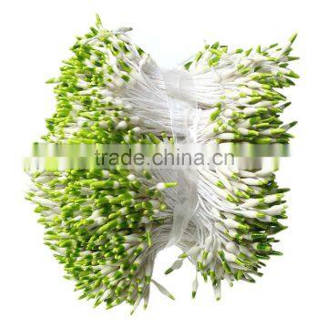Cheap Wholesale Pearlized Craft Fruit Green Artificial Flower Stamen For Cakes Decoration photo-4