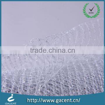 Pure polyester printed bridal tulle veil fabric