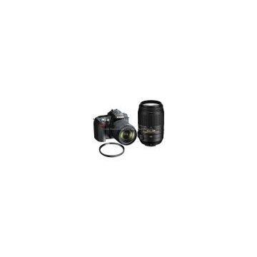 Nikon D90 SLR Digital Camera Kit with Nikon 18-105mm VR Lens & AF-S Nikkor 55-300mm VR Lens