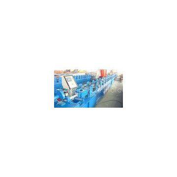 Flying Saw Cutting Shutter Door Forming Machine , PLC Sheet Metal Roll Former