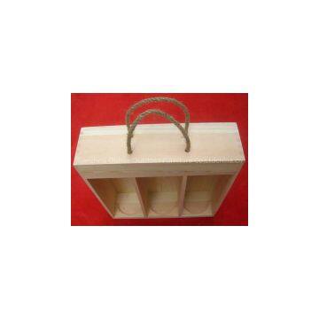 Wholesale 3 Bottles Wooden Wine Gift Boxes photo-2