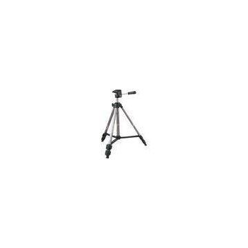 Silver 2 Way video panhead 360 swivel 3 Section Big Pro aluminium video Camera tripod with Rubber Fe