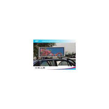 Full Color P5mm Taxi LED Display With Large Viewing Angle , Led Taxi Roof Signs