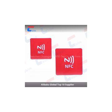 NTAG 213/ 215 NFC label PVC& paper material NFC sticker/nfc tag for phone app application