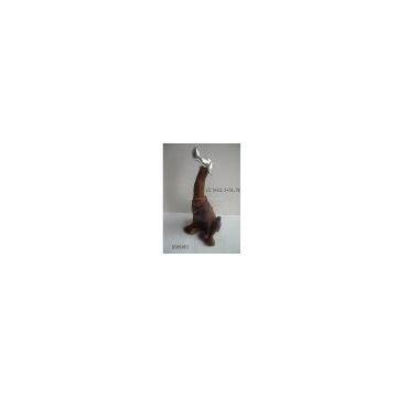 resin craft imitated fur dog