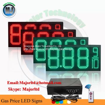 Outdoor Waterproof Remote Control LED Gas Price Digit Sign