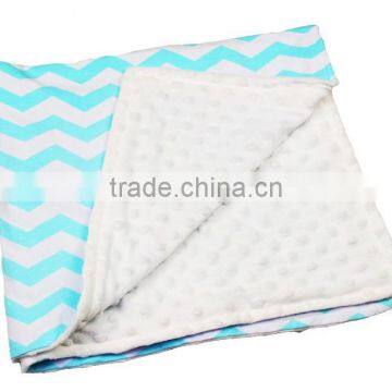 Newborn&Baby&Kids&Boy &Gilrs high quality chevron Seersucker football pattern super soft minky knitted cotton towel crib blanket