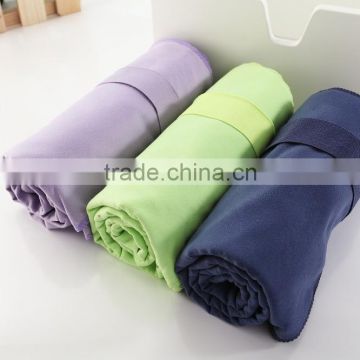 High Quality Private Label Personalized Non Slip with Pockets Microfiber Yoga Mat Towels