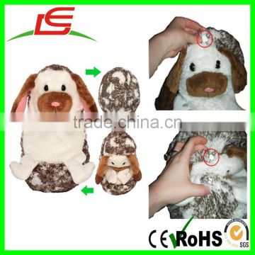 Custom open up to play curl up hide away soft stuffed animals toys with every shape and size