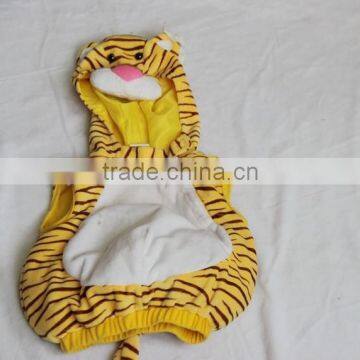 factory supply animal tiger shaped plush vest for children