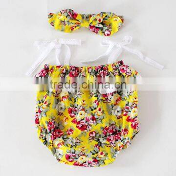 Off Shoulder Baby Girls Romper Kids Rose Flower Outfit Jumpsuit M7061301 photo-2